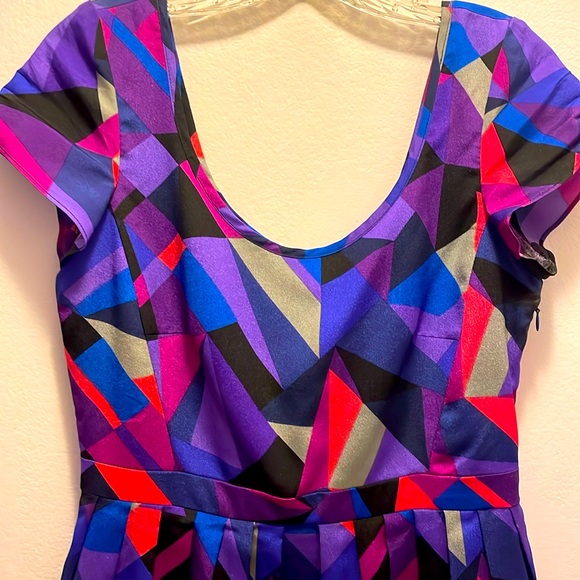 Hutch multicolor geometric minidress NWT Size 6 - Picture 4 of 10